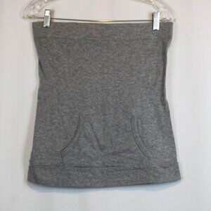 Zenana Outfitters Gray Tube Top with Pocket